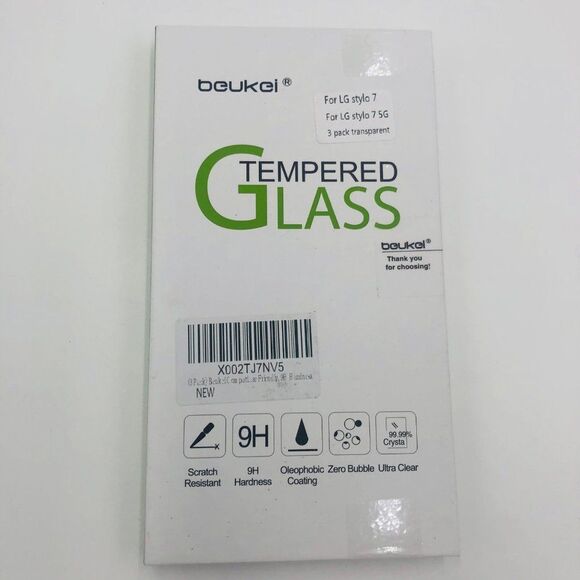 Brand New BEUKEI Tempered Glass For LG Stylo 7 Screen Protector‎ - Picture 6 of 6